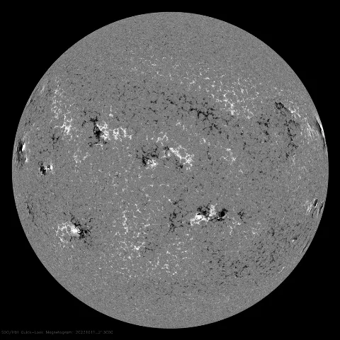 Image of Sun's magnetic field