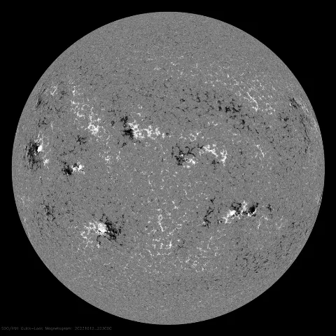 Image of Sun's magnetic field