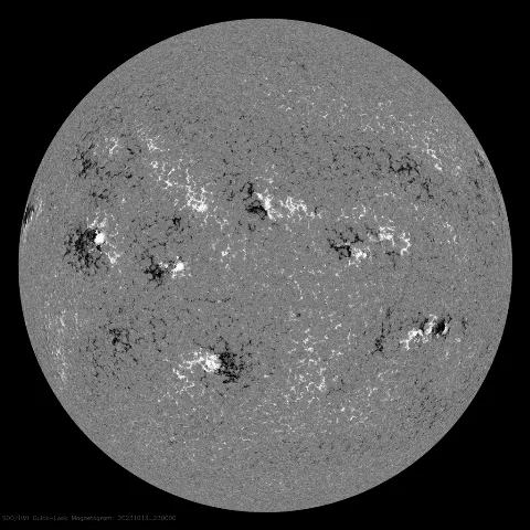 Image of Sun's magnetic field