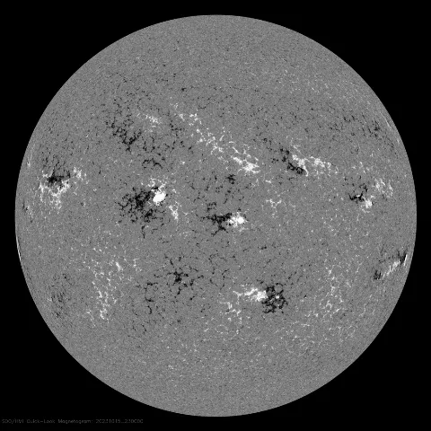 Image of Sun's magnetic field