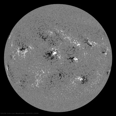 Image of Sun's magnetic field