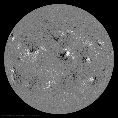 Image of Sun's magnetic field