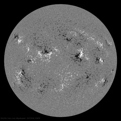 Image of Sun's magnetic field