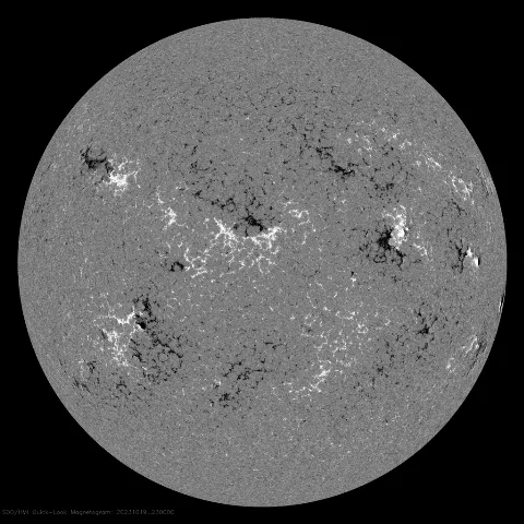 Image of Sun's magnetic field