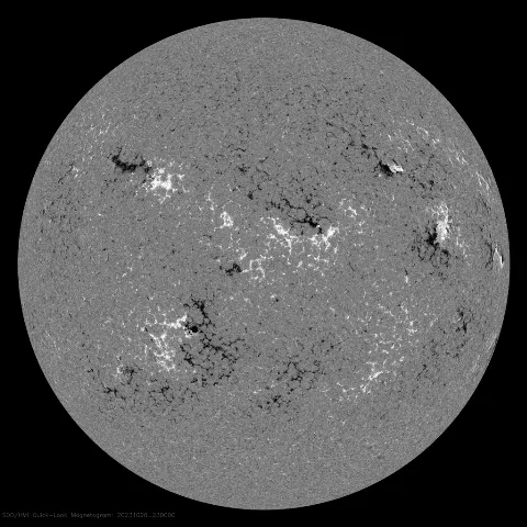 Image of Sun's magnetic field