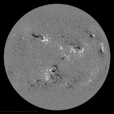 Image of Sun's magnetic field