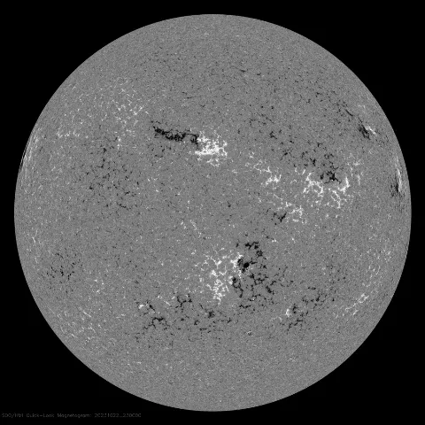 Image of Sun's magnetic field