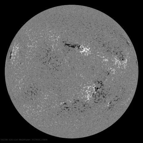 Image of Sun's magnetic field