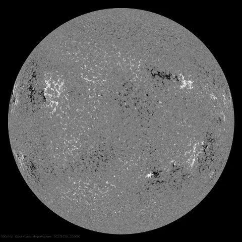 Image of Sun's magnetic field