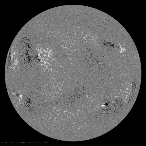 Image of Sun's magnetic field