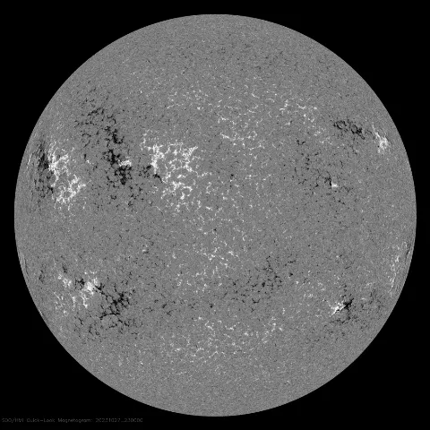 Image of Sun's magnetic field