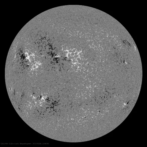 Image of Sun's magnetic field