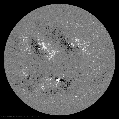 Image of Sun's magnetic field