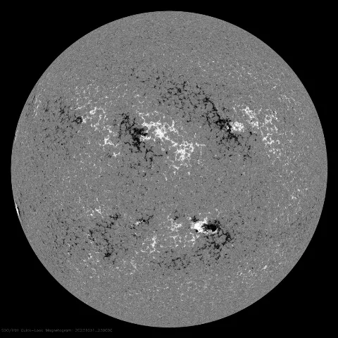 Image of Sun's magnetic field