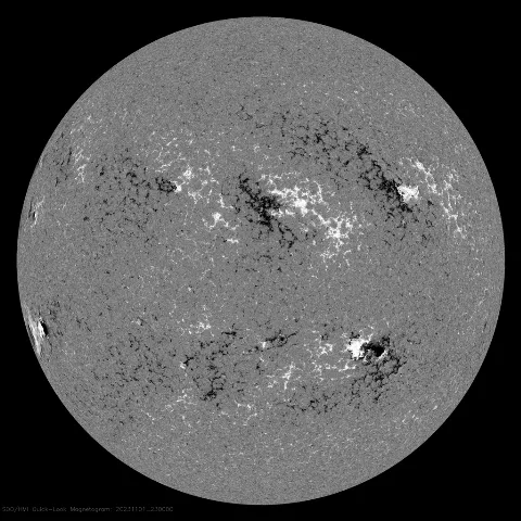 Image of Sun's magnetic field