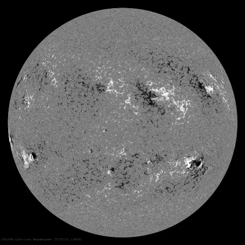 Image of Sun's magnetic field