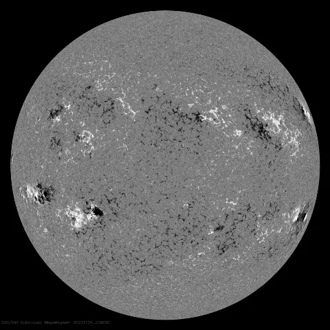 Image of Sun's magnetic field