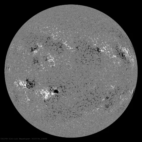 Image of Sun's magnetic field