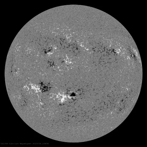 Image of Sun's magnetic field