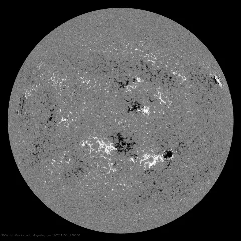 Image of Sun's magnetic field