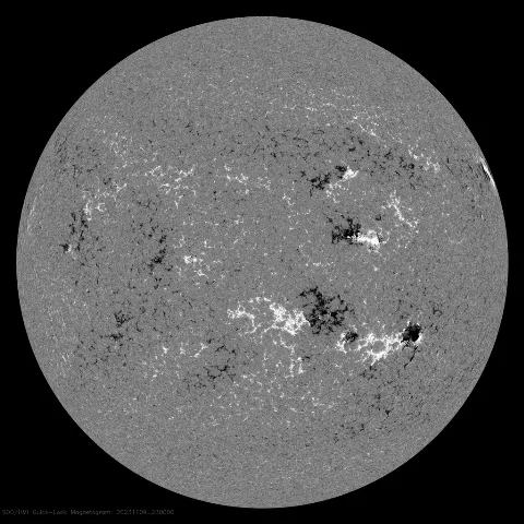 Image of Sun's magnetic field