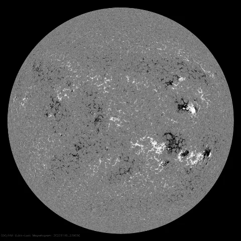 Image of Sun's magnetic field