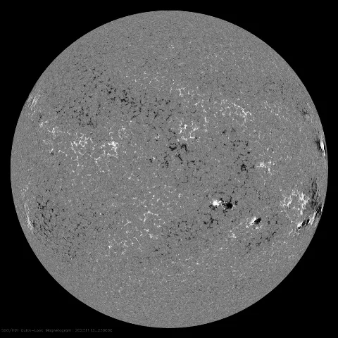 Image of Sun's magnetic field