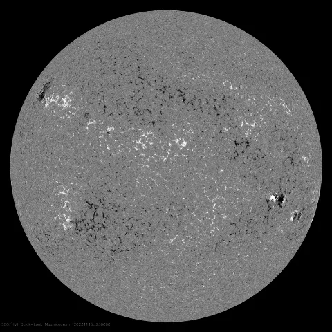 Image of Sun's magnetic field