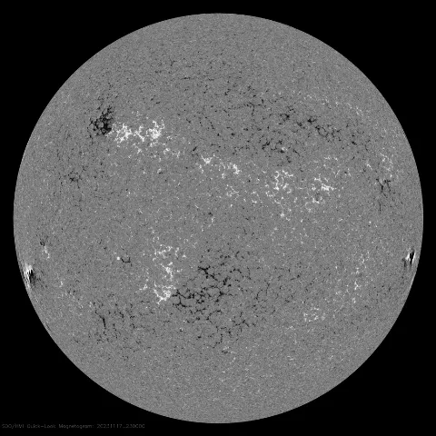 Image of Sun's magnetic field