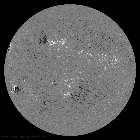 Image of Sun's magnetic field