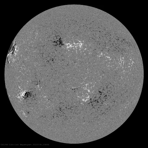 Image of Sun's magnetic field