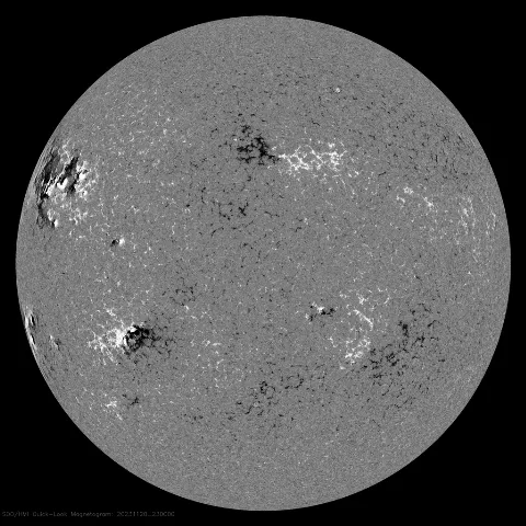 Image of Sun's magnetic field