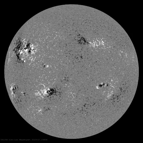 Image of Sun's magnetic field