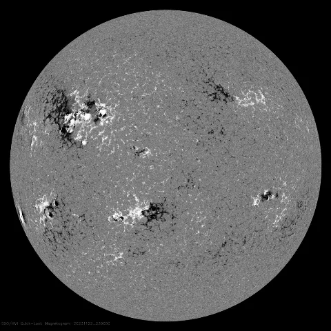 Image of Sun's magnetic field