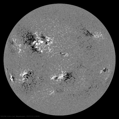 Image of Sun's magnetic field