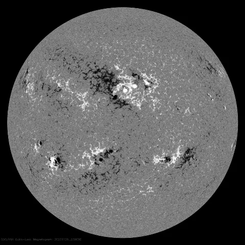 Image of Sun's magnetic field