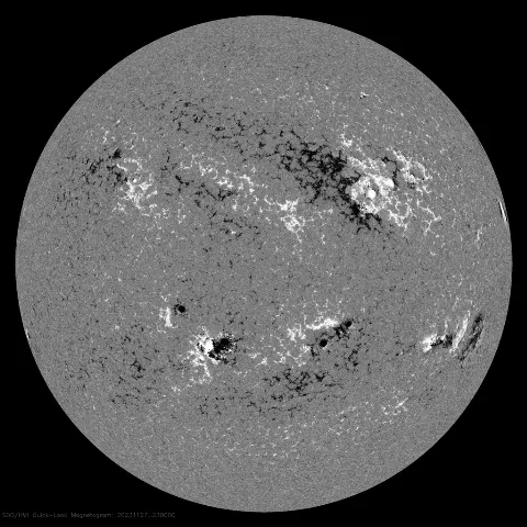 Image of Sun's magnetic field