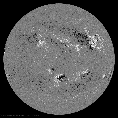 Image of Sun's magnetic field