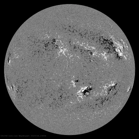 Image of Sun's magnetic field