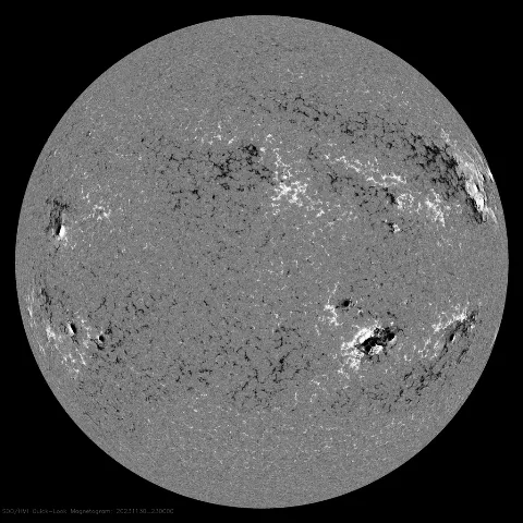 Image of Sun's magnetic field