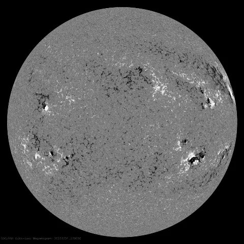 Image of Sun's magnetic field