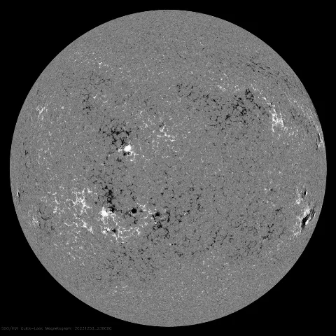 Image of Sun's magnetic field