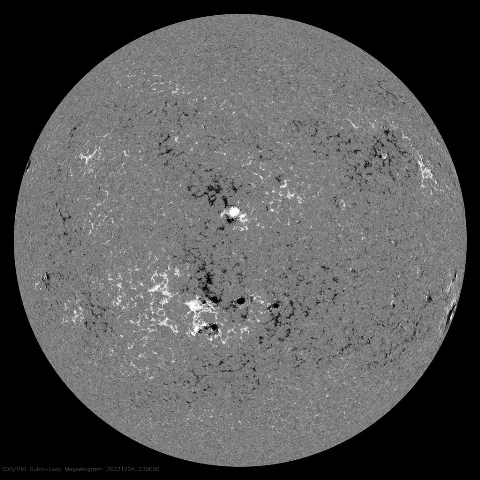 Image of Sun's magnetic field