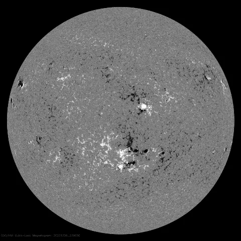 Image of Sun's magnetic field