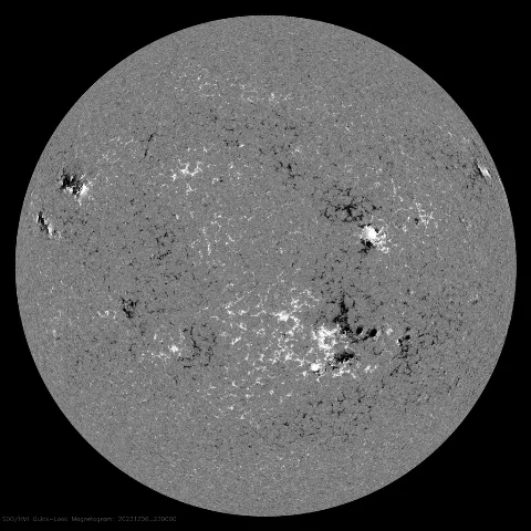 Image of Sun's magnetic field