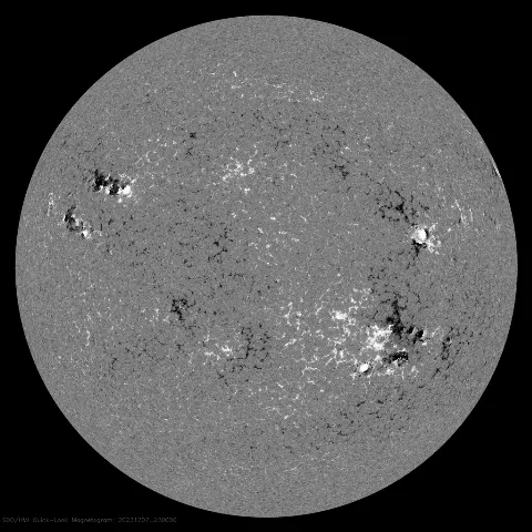 Image of Sun's magnetic field