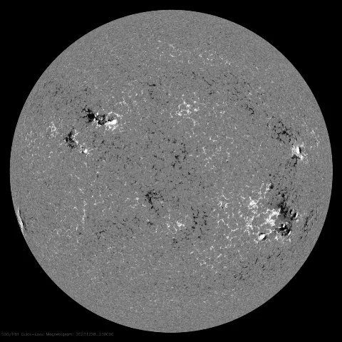 Image of Sun's magnetic field