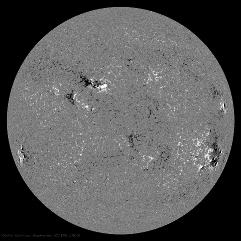 Image of Sun's magnetic field