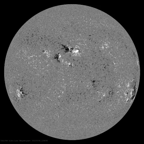 Image of Sun's magnetic field