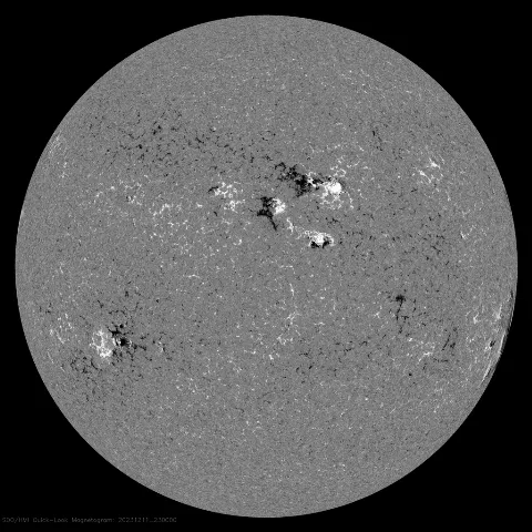 Image of Sun's magnetic field